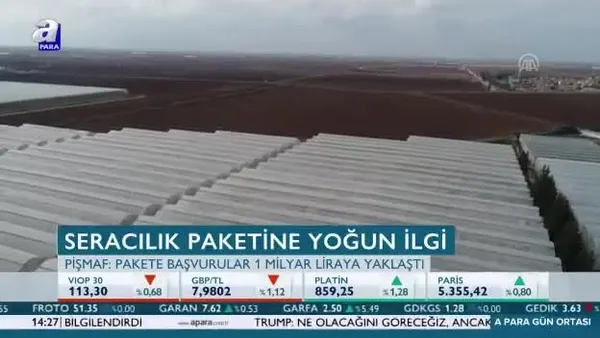 Ziraat Bankası'nın seracılık paketine yoğun ilgi