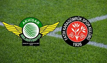 Akhisarspor Fatih Karagümrük maçı ne zaman saat kaçta hangi kanalda? TFF 1. Lig Play-Off finaline kim çıkacak? CANLI TAKİP