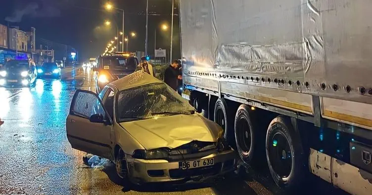 Samsun’da feci kaza! Otomobil ile TIR çarpıştı: 1 ölü, 1 yaralı
