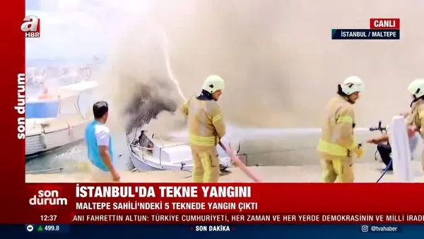 son dakika istanbul maltepe de 8 teknede yangin olay yerinden canli yayinla ilk goruntuler videosunu izle son dakika haberleri