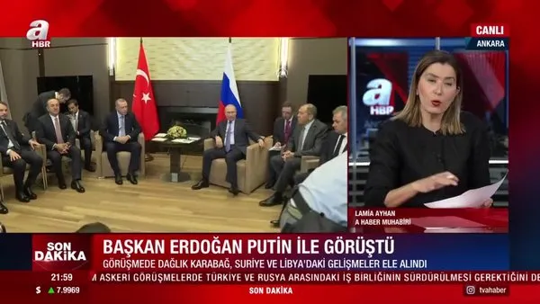 Son dakika! Başkan Erdoğan Putin ile görüştü. İşte ele alınan konular | Video