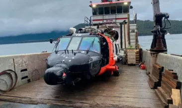 ABD Sahil Güvenliğine ait helikopter yere çakıldı