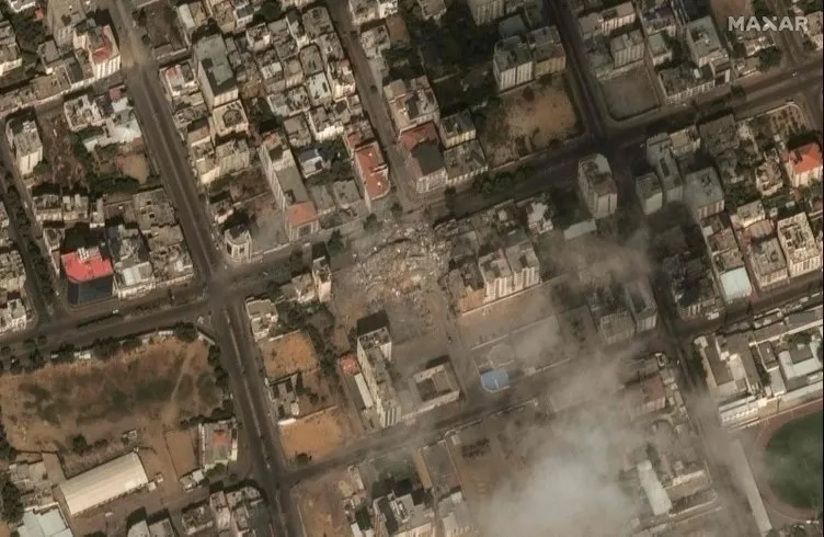 SON DAKİKA | İsrail Gazze’ye ölüm yağdırıyor! Şehir harabeye döndü: Hava saldırılarının yıkımı uzaydan böyle görüntülendi...