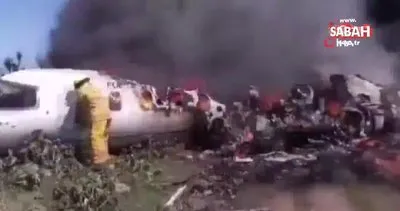 Son dakika! Meksika’da askeri uçak düştü: 6 ölü | Video