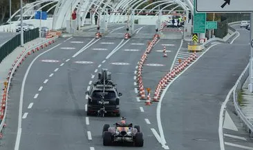 Formula 1 aracı Avrasya Tüneli’nden böyle geçti!