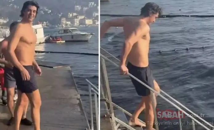 Soğuğa meydan okudu! İbrahim Kutluay bugün de Boğaz’da yüzdü: Telefonum düşse atlamam