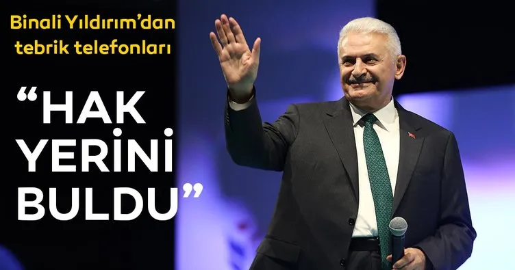 Binali Yıldırım: Hak yerini buldu