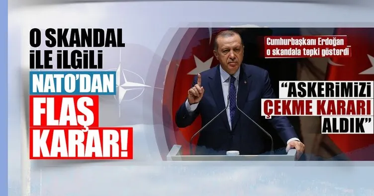Cumhurbaşkanı Erdoğan'ın duyurduğu skandalla ilgili NATO'dan özür mektubu