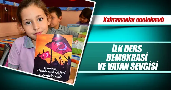 İlk ders demokrasi