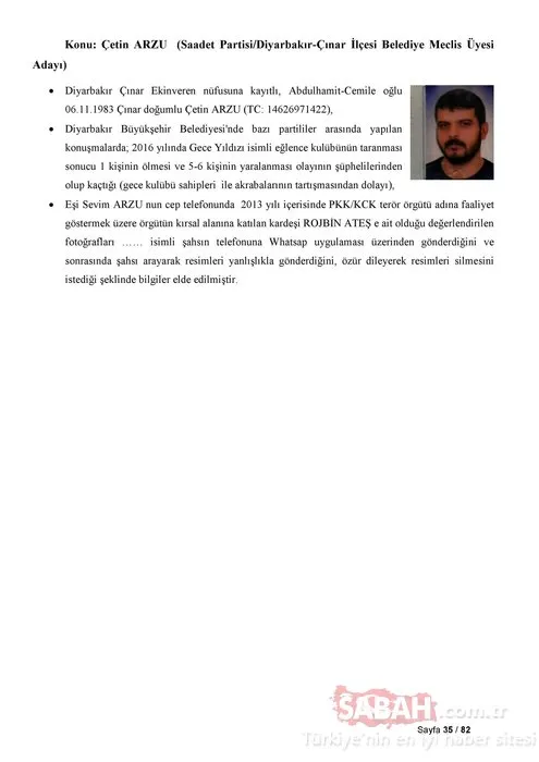 İşte Saadet Partisi'nin listelerindeki PKK'lı adaylar!