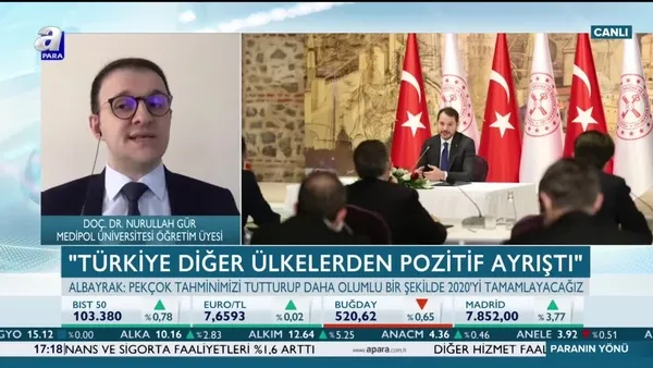 Gür: Türkiye G20 ülkelerinden daha hızlı toparlanacak