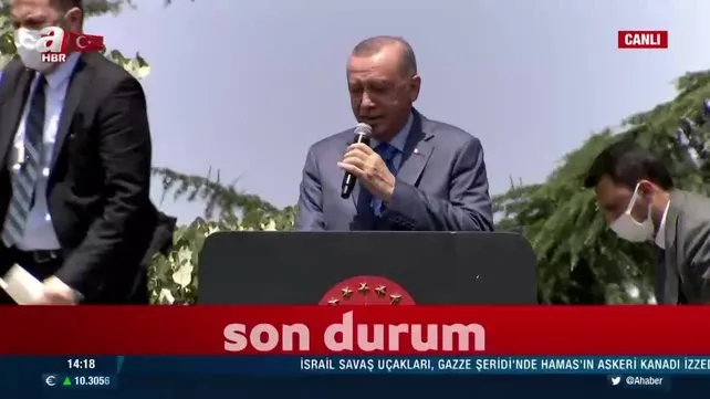 Başkan Erdoğan, Tank Palet Fabrikasında konuştu 