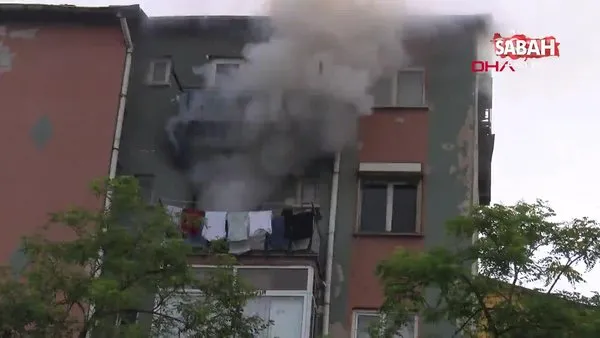 İstanbul Ataşehir'de yangında mahsur kalanları itfaiye ekipleri kurtardı
