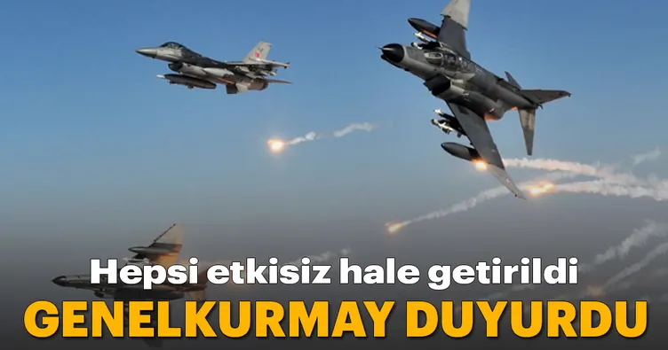 10 terörist etkisiz hale getirildi