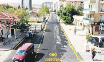 Pursaklar’da sokaklar birer birer asfaltlanıyor