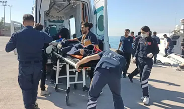 Sağlık personeli iskeleden denize düştü