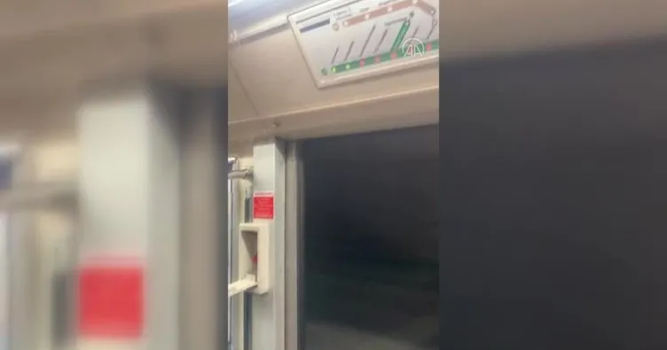 İstanbul’da şoke eden görüntüler! Metro aracı kapısı açık seferine devam etti