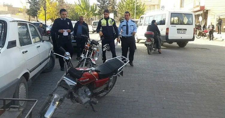 Şanlıurfa’da iki motosiklete el konuldu