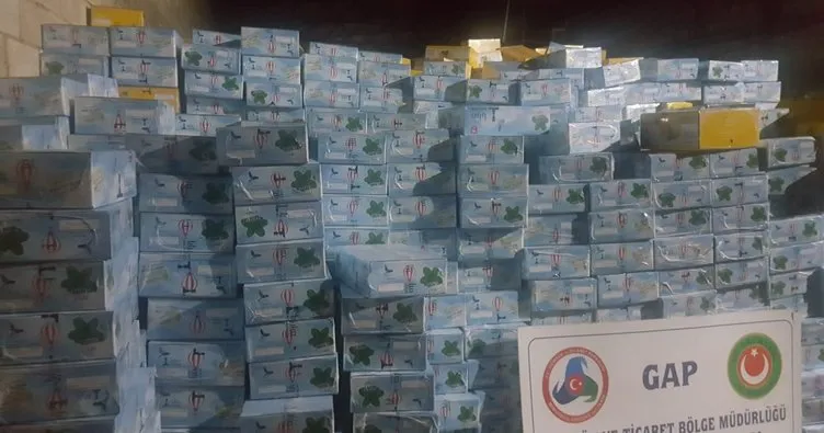 Gaziantep’de 25 ton kaçak nargile tütünü ele geçirildi