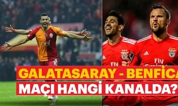 Galatasaray Benfica maçı hangi kanalda saat kaçta? Galatasaray maçı ne zaman? Yayınlanacağı kanal...