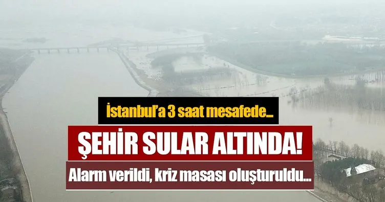 Edirne’de su taşkını alarmı verildi