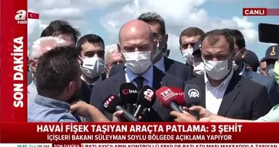 Son Dakika Haberi: İçişleri Bakanı Süleyman Soylu’dan Sakarya’da patlama bölgesinde flaş açıklamalar | Video