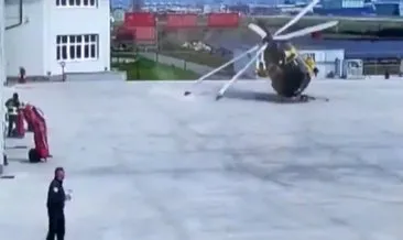 İtalya’da polis helikopteri kalkış sırasında kaza yaptı