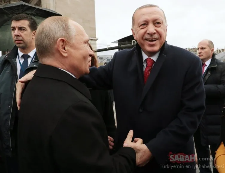 Başkan Erdoğan Fransa’da Putin ile bir araya geldi