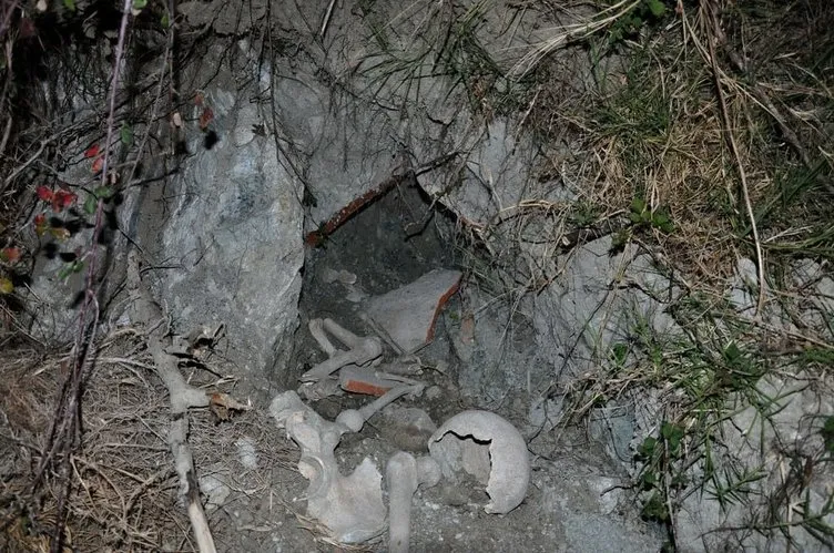 Baraj kenarında insan kemikleri bulundu