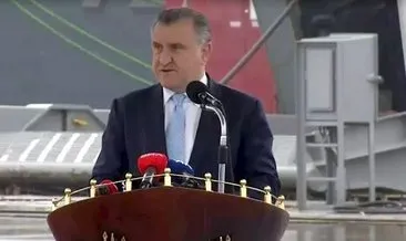 TCG Anadolu İstanbul Boğazı'ndan geçti #istanbul