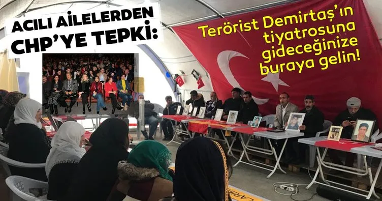 Diyarbakır’da evlat nöbetindeki ailelerden CHP’ye sert tepki: Terörist Demirtaş’ın tiyatrosuna gideceğinize...