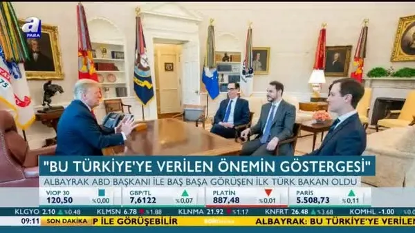 Bakan Albayrak Beyaz Saray'da Trump ile bir araya geldi