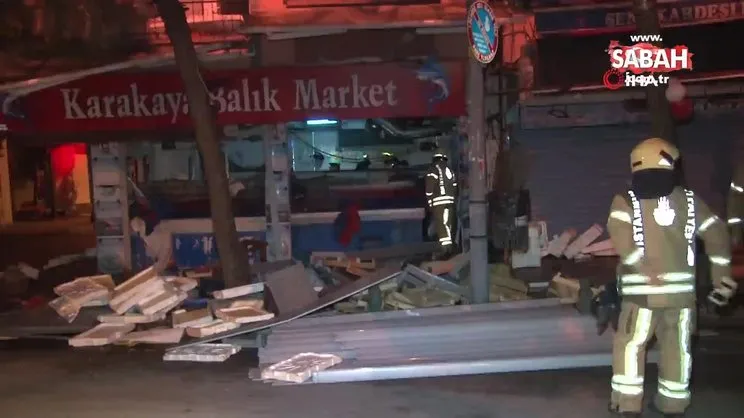 İstanbul Bağcılar’da bir balıkçı dükkanında korkutan patlama | Video