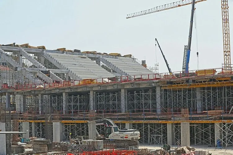 Göztepe’nin yeni stadı yükseliyor