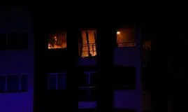 Adana’da 14 katlı apartmanda yangın