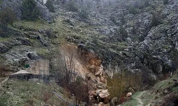 Kahramanmaraş’ta depremler sonrası şelalenin suyu kurudu