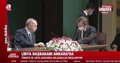 Son dakika haberi: Başkan Erdoğan ve Libya Başbakanı Dibeybe’den ortak açıklama! İşte imzalanan anlaşmalar | Video
