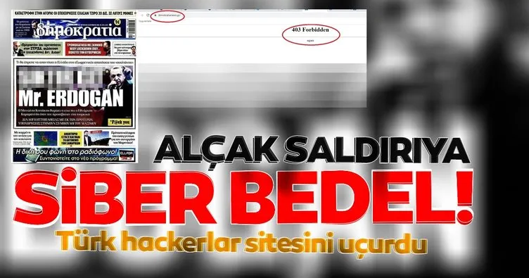Erdoğan’a alçak saldırı yapan gazeteye şok: Web sitesi hacklendi