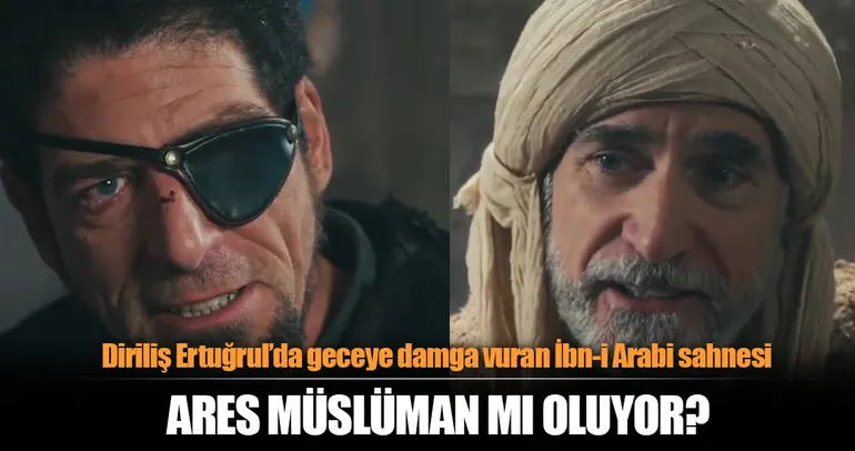 Diriliş Ertuğrul’da geceye damga vuran sahne...  Ares, İbn-i Arabinin huzurunda! Ares müslüman mı oluyor?