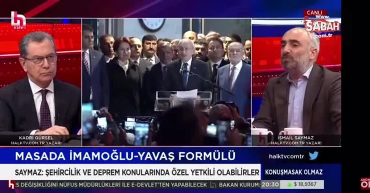 Altılı Koalisyon'un metni İsmail Saymaz'ın da kafasına yatmadı: İki başlılık yaratır | Video