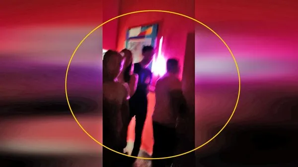 Sosyetenin Bodrum'da lüks mekandaki gizli skandal partisine polis baskını kamerada!