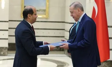 Mısır’ın Ankara Büyükelçisi Hamami, Başkan Erdoğan’a güven mektubu sundu