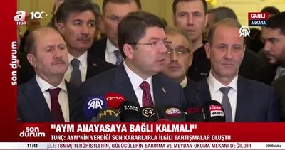 Adalet Bakanı Tunç: AYM, Anayasa’ya bağlı kalmalı | Video