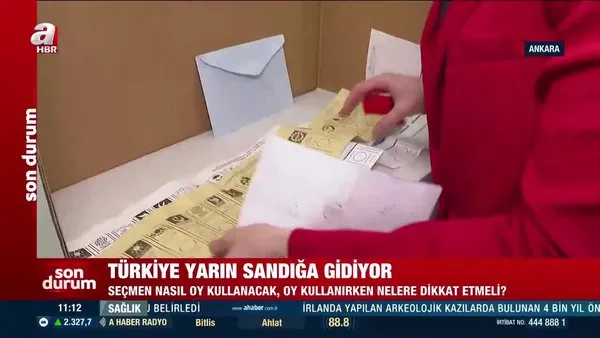 Türkiye yarın sandığa gidiyor! Seçmen nasıl oy kullanacak? | Video