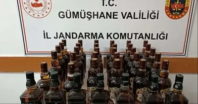 Kaçak içkileri almaya gelen şahıs otogarda yakalandı #gumushane