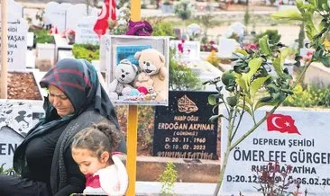 Deprem bölgesindeki mezarlıklara hüzünlü ziyaret