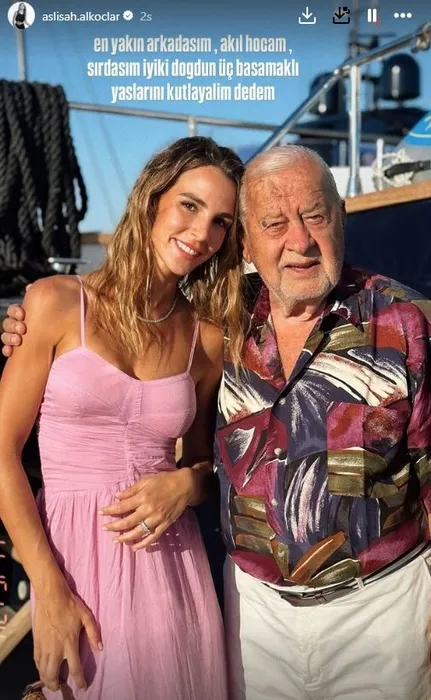 Hülya Koçyiğit’in büyük aşkı Selim Soydan’a doğum gününde torunları Aslışah ve Neslişah’tan duygusal kutlama!