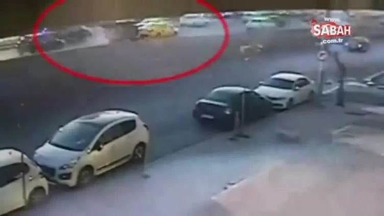 Zırhlı özel harekat aracı böyle takla attı