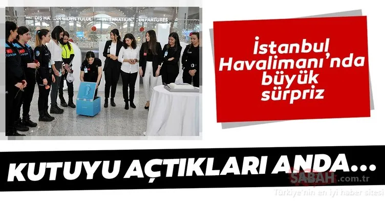 İstanbul Havalimanı’nda büyük sürpriz! Kutuyu açtıkları anda...