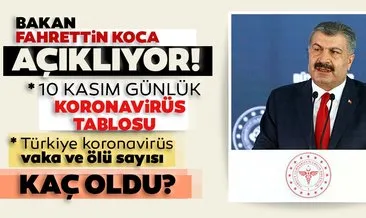 10 Kasım korona tablosu: SON DAKİKA 10 Kasım Türkiye’de corona virüs vaka ve ölü sayısı kaç oldu? Sağlık Bakanlığı günlük son durum tablosu…
